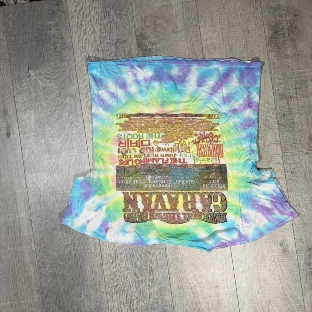 2010s emo grunge distressed Grateful Dead style Dave Mathew's band Tee - Picture 6 of 8